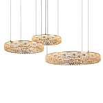 Люстра из 3-х колец с текстурной огранкой Reflection of Reality варинант исполнения - 2 | Loft Concept в Ижевске