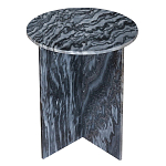 Столик кофейный с столешницей из черного мрамора Compact Black Marble Table варинант исполнения - 1 | Loft Concept в Ижевске
