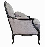 Кресло Ava Classical Armchair black and grey velour варинант исполнения - 1 | Loft Concept в Ижевске