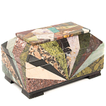 Шкатулка из натурального камня змеевик Stone Casket варинант исполнения - 2 | Loft Concept в Ижевске