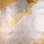 Обои ручная роспись в стиле Арт-деко Namban Colourway SC-290 on Deep Rich Gold gilded paper варинант исполнения - 2 | Loft Concept в Ижевске