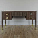 Письменный стол с 4-мя ящиками Elsa Dreams Walnut варинант исполнения - 5 | Loft Concept в Ижевске