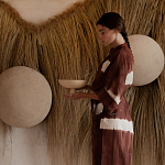 Большая дизайнерская Инсталляция из соломы RAFFIA Installation  варинант исполнения - 1 | Loft Concept в Ижевске