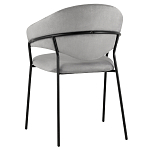 Серый стул с обивкой из искусственной замши Alexis варинант исполнения - 5 | Loft Concept в Ижевске