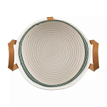 Корзина для хранения с ручками плетеная Interlacement Green  варинант исполнения - 1 | Loft Concept в Ижевске