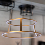 Люстра золотого цвета с 2-мя светодиодными кольцами Eurofase варинант исполнения - 7 | Loft Concept в Ижевске