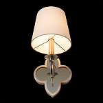 Бра с белым текстильным абажуром и фигурным основанием с зеркальной вставкой Vitorino варинант исполнения - 23 | Loft Concept в Ижевске