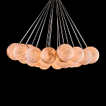 Люстра подвесная круглая с сферическими плафонами из натурального камня Glowing Spheres варинант исполнения - 2 | Loft Concept в Ижевске