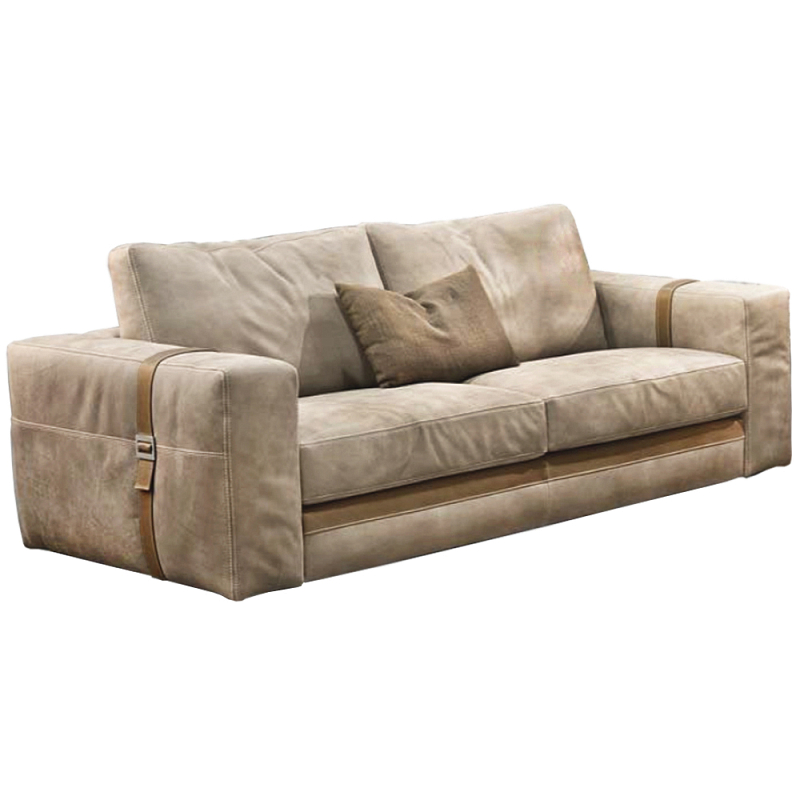 Диван ARGO  натуральная кожа Бежевый в Ижевске | Loft Concept 