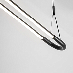 Светодиодная люстра Black LED Circle and Oval Lamp варинант исполнения - 4 | Loft Concept в Ижевске