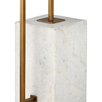 Торшер с прямоугольным абажуром на белом мраморном основании Asymmetry on Marble варинант исполнения - 2 | Loft Concept в Ижевске