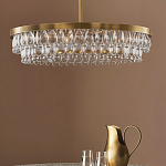 Люстра круглая с подвесками в форме стеклянных капель Glass Rain варинант исполнения - 3 | Loft Concept в Ижевске