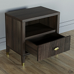 Прикроватная тумбочка с полкой Elsa Dreams Walnut  варинант исполнения - 2 | Loft Concept в Ижевске