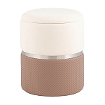 Пуф Mauldine с ящиком светло-коричневый с экокожей варинант исполнения - 1 | Loft Concept в Ижевске