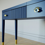 Туалетный стол - Трельяж Elsa Dreams Blue 120 см варинант исполнения - 3 | Loft Concept в Ижевске