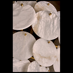 Люстра трехъярусная с подвесками из округлых элементов Cryptocrystalline Stone варинант исполнения - 3 | Loft Concept в Ижевске