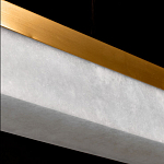 Подвесной светильник линейный из натурального камня Perfection of Geometry варинант исполнения - 6 | Loft Concept в Ижевске