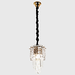 Подвесной хрустальный светильник Harmonica Crystal Gold Hanging Lamp варинант исполнения - 2 | Loft Concept в Ижевске