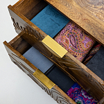 Прикроватная тумба с фактурным фасадом Termite варинант исполнения - 5 | Loft Concept в Ижевске