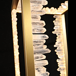 Настольная лампа прямоугольная с декоративными элементами в виде кристаллов Smooth Shine варинант исполнения - 3 | Loft Concept в Ижевске