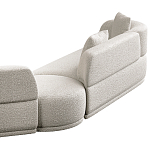 Угловой диван Calypso с поворотным механизмом и пуфом   варинант исполнения - 5 | Loft Concept в Ижевске