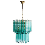 Дизайнерская люстра Blue Lagoon glass бирюзовое стекло  варинант исполнения - 2 | Loft Concept в Ижевске