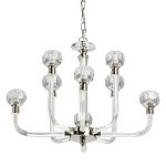 Люстра с 8-ю лампами и гранеными стеклянными плафонами Prism Gala варинант исполнения - 1 | Loft Concept в Ижевске