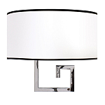 Бра с белым овальным абажуром с черной окантовкой Natural Concepts варинант исполнения - 1 | Loft Concept в Ижевске