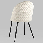 Мягкий стул в бежевом велюре Miruna Chair варинант исполнения - 5 | Loft Concept в Ижевске