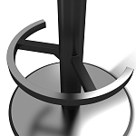 Барный стул вращающийся со спинкой и подлокотниками Douglas Rhombus Синий Велюр варинант исполнения - 4 | Loft Concept в Ижевске