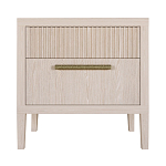 Прикроватная Тумбочка Primo с двумя ящиками Светлый дуб варинант исполнения - 7 | Loft Concept в Ижевске