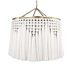 Люстра белая плетеная с кисточками Boho Tassel Chandelier варинант исполнения - 1 | Loft Concept в Ижевске