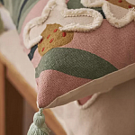 Подушка с цветочным принтом и кисточками Blooming Elegance Daisy варинант исполнения - 7 | Loft Concept в Ижевске