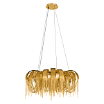 Люстра круглая подвесная с металлическими дугами и длинными цепочками 80 см Atlantis Chain варинант исполнения - 10 | Loft Concept в Ижевске