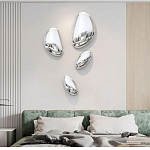 Абстрактная скульптура на стену в виде капли воды Water Outline варинант исполнения - 6 | Loft Concept в Ижевске