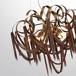 Люстра подвесная с переплетенными металлическими лентами и цепочками Atlantis Chain варинант исполнения - 3 | Loft Concept в Ижевске