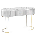 Консоль овальная на золотистых фигруных ножках Wall Console варинант исполнения - 1 | Loft Concept в Ижевске