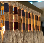 Люстра квадратная плетеная с бахромой Wicker Square Chandelier with Tassels варинант исполнения - 5 | Loft Concept в Ижевске