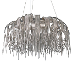 Люстра круглая подвесная с металлическими дугами и длинными цепочками 80 см Atlantis Chain варинант исполнения - 7 | Loft Concept в Ижевске