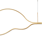 Подвесной светильник волнообразный изогнутый на двух тросах 103 см Spiral Lighting варинант исполнения - 2 | Loft Concept в Ижевске