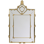 Зеркало прямоугольное Golden Classic Ornament Mirror варинант исполнения - 2 | Loft Concept в Ижевске