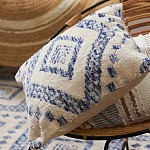 Чехол на подушку с узором в этно-стиле Blue Ikat варинант исполнения - 6 | Loft Concept в Ижевске