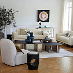 Приставной столик черного цвета AMORPHOUS варинант исполнения - 4 | Loft Concept в Ижевске