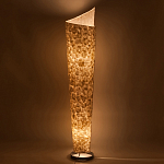 Торшер из перламутра на металлическом каркасе Indonesian Lamps варинант исполнения - 4 | Loft Concept в Ижевске