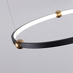 Люстра подвесная светодиодная черный металл Ring Horizontal варинант исполнения - 10 | Loft Concept в Ижевске