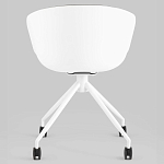 Офисное кресло из пластика с мягким сиденьем Eggshell Grey варинант исполнения - 5 | Loft Concept в Ижевске