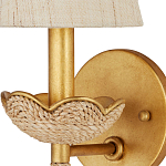 Бра из кованого железа с отделкой плетеной веревкой и сусальным золотом Parisian Style варинант исполнения - 2 | Loft Concept в Ижевске