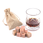 Камни для охлаждения виски из розового мрамора Natural Stone Cube варинант исполнения - 5 | Loft Concept в Ижевске