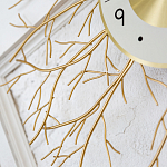 Часы настенные из металла золотые с белым циферблатом Current Time варинант исполнения - 3 | Loft Concept в Ижевске