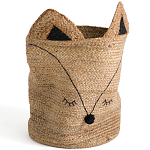 Плетеная корзина для детской в виде лисы Foxy Wicker Basket варинант исполнения - 4 | Loft Concept в Ижевске